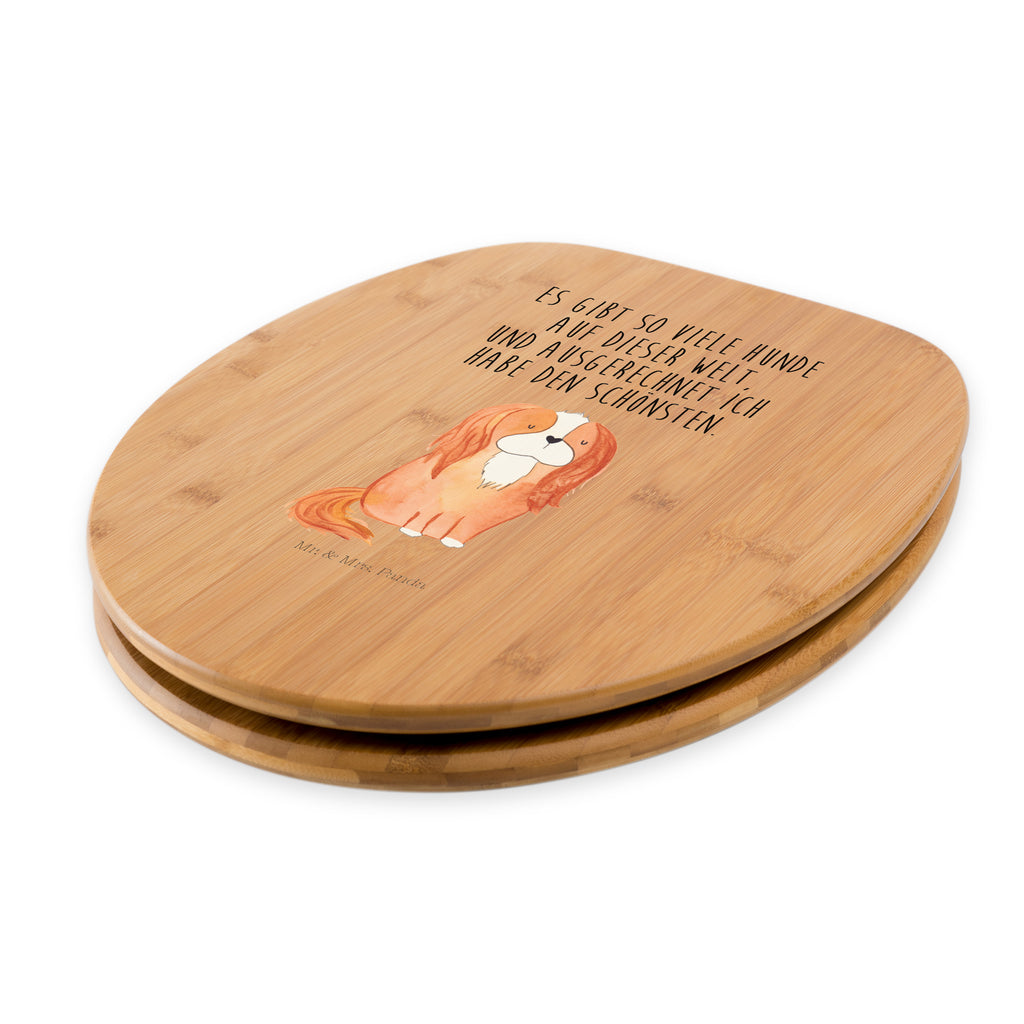 Motiv WC Sitz Cavalier King Charles Spaniel Klobrille, Klodeckel, Toilettendeckel, WC-Sitz, Toilette, Hund, Hundemotiv, Haustier, Hunderasse, Tierliebhaber, Hundebesitzer, Sprüche, Cavalier King Charles Spaniel, Cockerspaniel, Spaniel, Spruch, schönster Hund