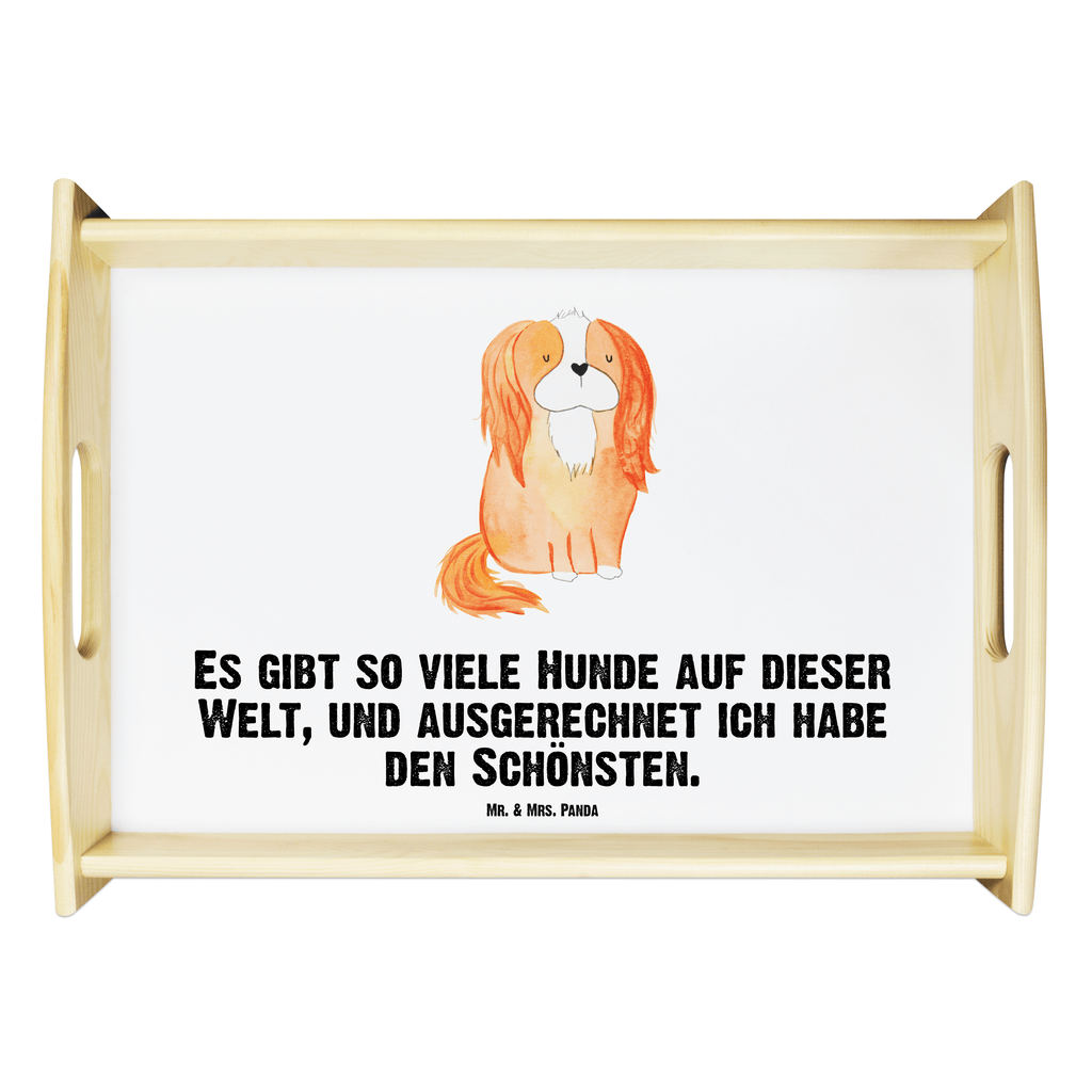 Serviertablett Cavalier King Charles Spaniel Tablett, Holztablett, Küchentablett, Dekotablett, Frühstückstablett, Hund, Hundemotiv, Haustier, Hunderasse, Tierliebhaber, Hundebesitzer, Sprüche, Cavalier King Charles Spaniel, Cockerspaniel, Spaniel, Spruch, schönster Hund