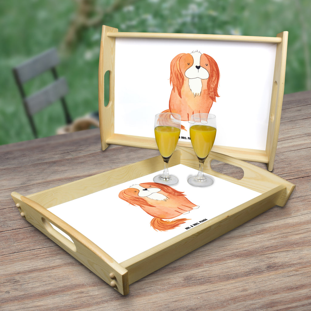 Serviertablett Cavalier King Charles Spaniel Tablett, Holztablett, Küchentablett, Dekotablett, Frühstückstablett, Hund, Hundemotiv, Haustier, Hunderasse, Tierliebhaber, Hundebesitzer, Sprüche, Cavalier King Charles Spaniel, Cockerspaniel, Spaniel, Spruch, schönster Hund