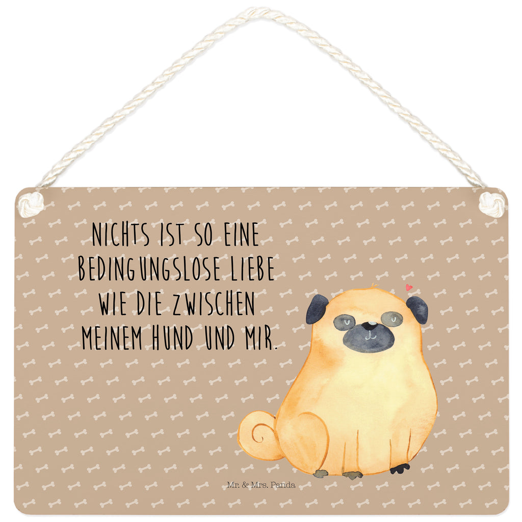 Deko Schild Mops Dekoschild, Deko Schild, Schild, Tür Schild, Türschild, Holzschild, Wandschild, Wanddeko, Hund, Hundemotiv, Haustier, Hunderasse, Tierliebhaber, Hundebesitzer, Sprüche, Mops, Liebe, Hundeliebe