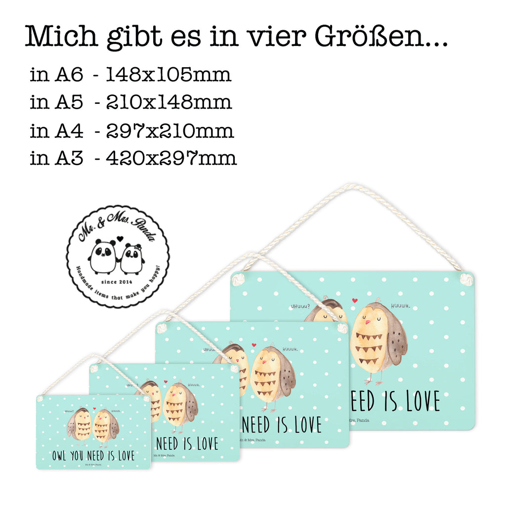 Deko Schild Eule Liebe Dekoschild, Deko Schild, Schild, Tür Schild, Türschild, Holzschild, Wandschild, Wanddeko, Eule, Eule Deko, Liebe, Hochzeit Spruch, Owl, All you need is love, Liebe Spruch, Freundin Geschenk, Freund, Wortspiel lustig