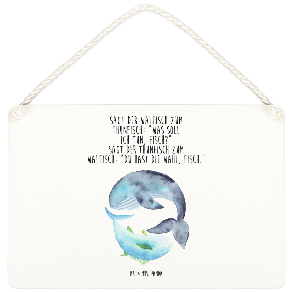 Deko Schild Walfisch & Thunfisch Dekoschild, Deko Schild, Schild, Tür Schild, Türschild, Holzschild, Wandschild, Wanddeko, Tiermotive, Gute Laune, lustige Sprüche, Tiere, Wal, Wahl, Tunfisch, Wortwitz lustig, Spruch lustig, Flachwitz, Witz, Spruch des Tages, Flachwitz Geschenk