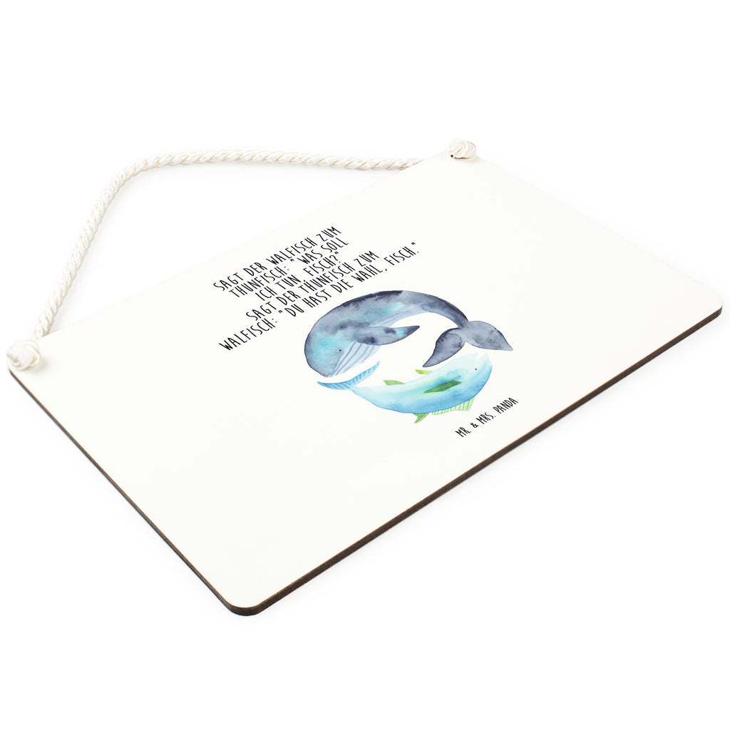 Deko Schild Walfisch & Thunfisch Dekoschild, Deko Schild, Schild, Tür Schild, Türschild, Holzschild, Wandschild, Wanddeko, Tiermotive, Gute Laune, lustige Sprüche, Tiere, Wal, Wahl, Tunfisch, Wortwitz lustig, Spruch lustig, Flachwitz, Witz, Spruch des Tages, Flachwitz Geschenk