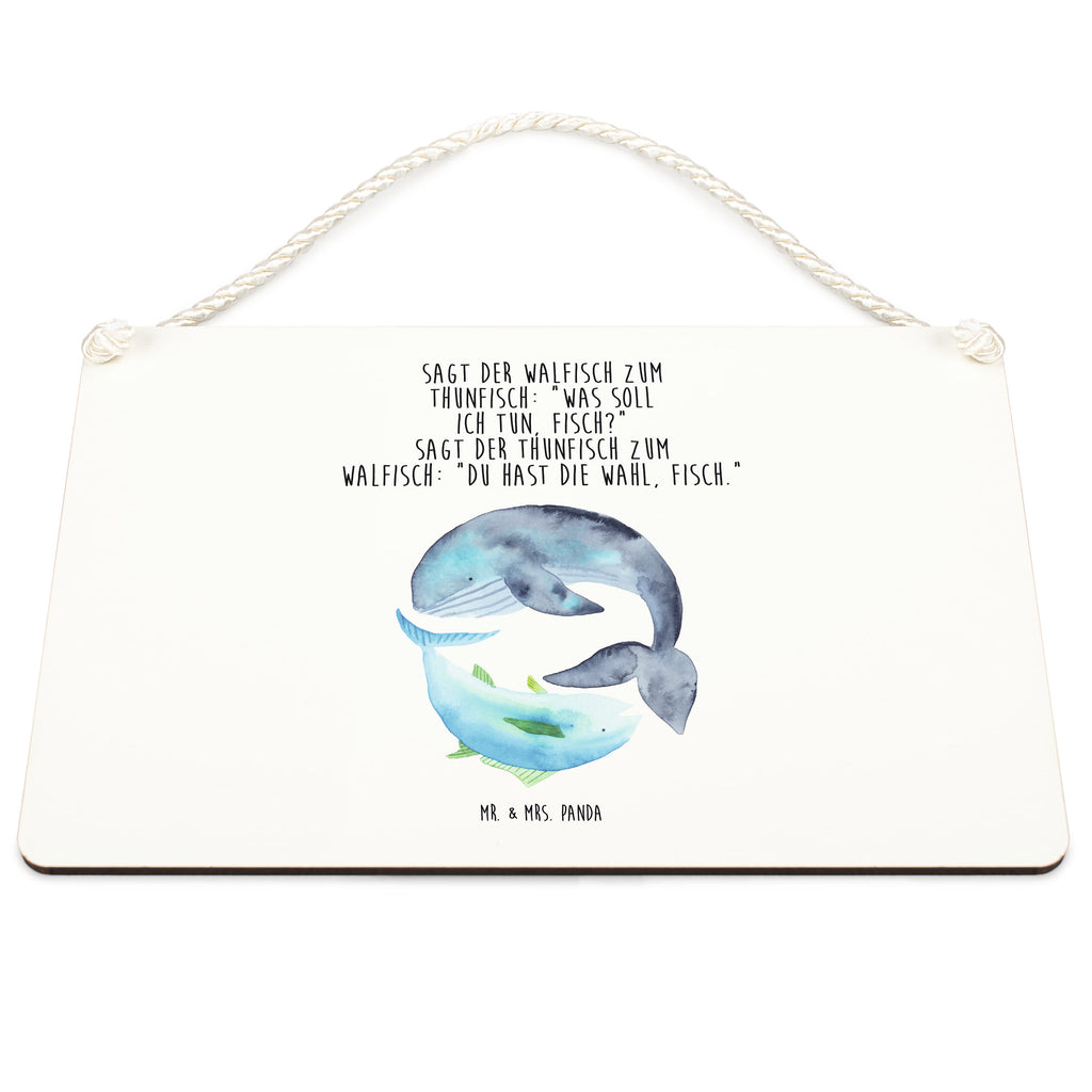Deko Schild Walfisch & Thunfisch Dekoschild, Deko Schild, Schild, Tür Schild, Türschild, Holzschild, Wandschild, Wanddeko, Tiermotive, Gute Laune, lustige Sprüche, Tiere, Wal, Wahl, Tunfisch, Wortwitz lustig, Spruch lustig, Flachwitz, Witz, Spruch des Tages, Flachwitz Geschenk