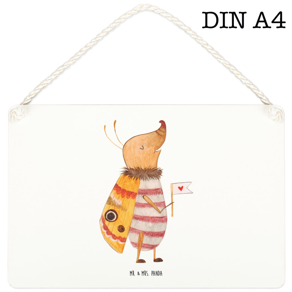 Deko Schild Nachtfalter mit Fähnchen Dekoschild, Deko Schild, Schild, Tür Schild, Türschild, Holzschild, Wandschild, Wanddeko, Tiermotive, Gute Laune, lustige Sprüche, Tiere, Nachtfalter, Käfer, Spruch lustig, Spruch witzig, süß, niedlich, Küche Deko, Was kostet die Welt