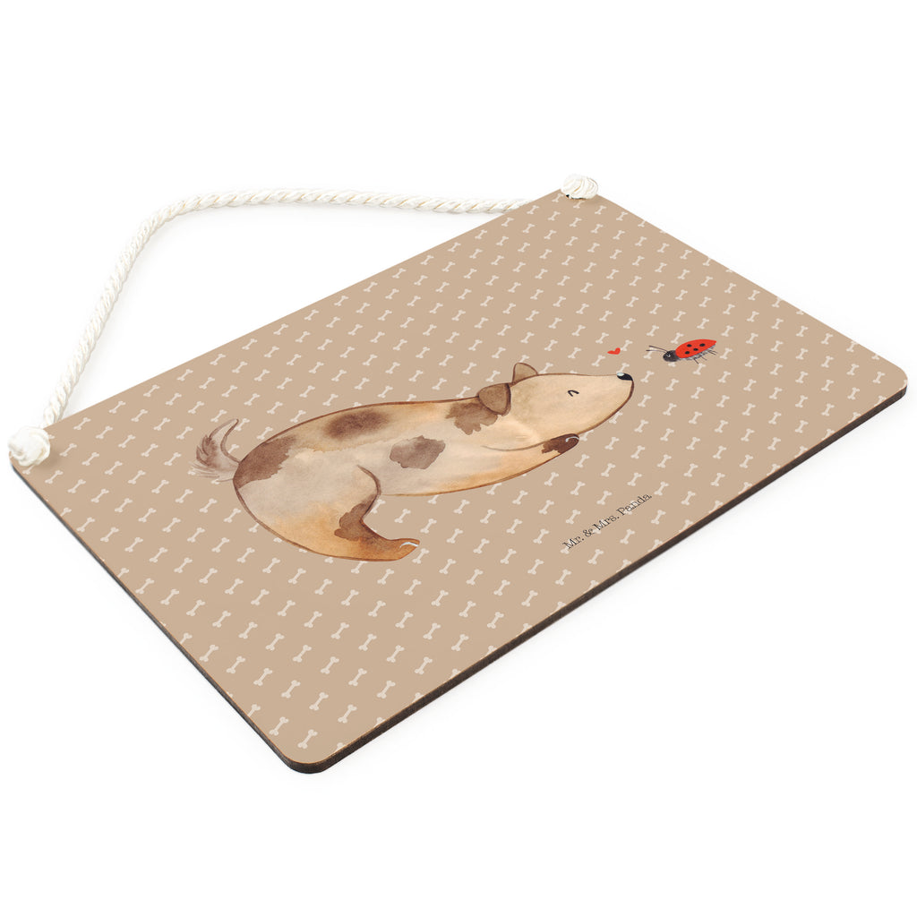 Deko Schild Hund Marienkäfer Dekoschild, Deko Schild, Schild, Tür Schild, Türschild, Holzschild, Wandschild, Wanddeko, Hund, Hundemotiv, Haustier, Hunderasse, Tierliebhaber, Hundebesitzer, Sprüche, Hunde, Hundespruch, Marienkäfer, Mischling, Mischlinghund