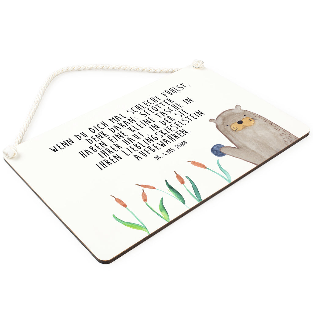 Deko Schild Otter mit Stein Dekoschild, Deko Schild, Schild, Tür Schild, Türschild, Holzschild, Wandschild, Wanddeko, Otter, Fischotter, Seeotter, Otter Seeotter See Otter