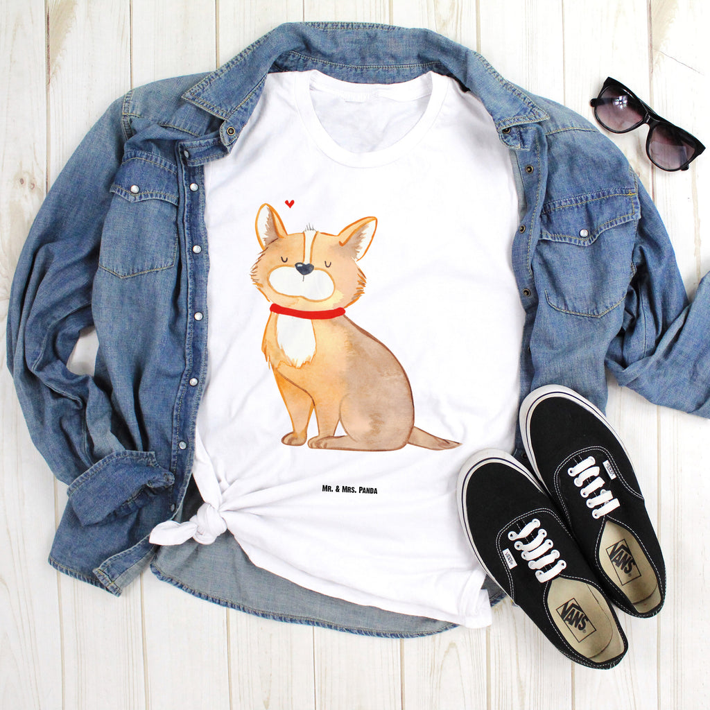 Größe S T-Shirt Hundeglück T-Shirt, Shirt, Tshirt, Lustiges T-Shirt, T-Shirt mit Spruch, Party, Junggesellenabschied, Jubiläum, Geburstag, Herrn, Damen, Männer, Frauen, Schlafshirt, Nachthemd, Sprüche, Hund, Hundemotiv, Haustier, Hunderasse, Tierliebhaber, Hundebesitzer, Corgie, Hundeliebe, Spruch, Hundemama, Liebe