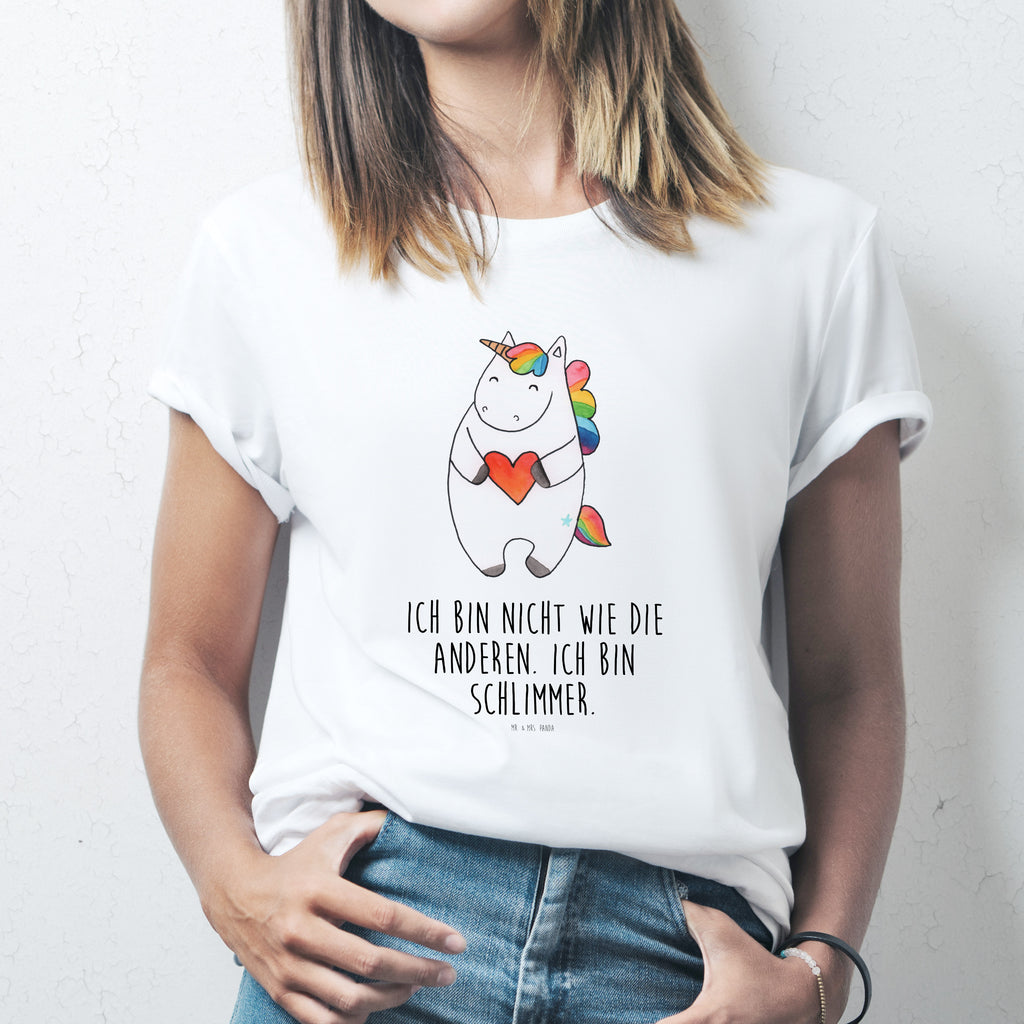 Größe S T-Shirt Einhorn Herz T-Shirt, Shirt, Tshirt, Lustiges T-Shirt, T-Shirt mit Spruch, Party, Junggesellenabschied, Jubiläum, Geburstag, Herrn, Damen, Männer, Frauen, Schlafshirt, Nachthemd, Sprüche, Einhorn, Einhörner, Einhorn Deko, Pegasus, Unicorn, Herz, schlimm, böse, witzig, lustig, Freundin, anders, bunt