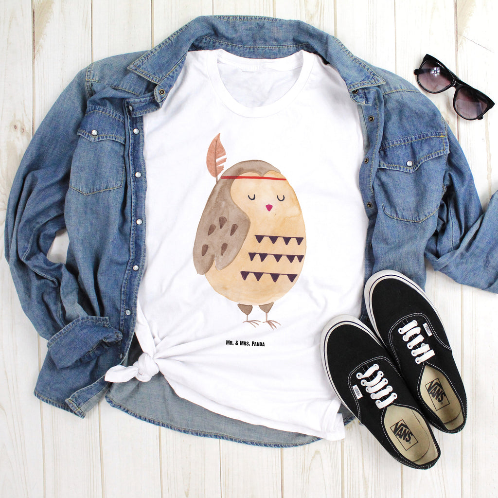 Größe M T-Shirt Eule Federschmuck T-Shirt, Shirt, Tshirt, Lustiges T-Shirt, T-Shirt mit Spruch, Party, Junggesellenabschied, Jubiläum, Geburstag, Herrn, Damen, Männer, Frauen, Schlafshirt, Nachthemd, Sprüche, Eule, Eule Deko, Owl, Das Leben ist ein Abenteuer, Reisespruch, Federschmuck, Dekoration