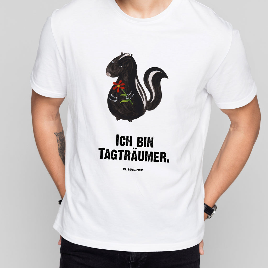 Größe M T-Shirt Stinktier Blume T-Shirt, Shirt, Tshirt, Lustiges T-Shirt, T-Shirt mit Spruch, Party, Junggesellenabschied, Jubiläum, Geburstag, Herrn, Damen, Männer, Frauen, Schlafshirt, Nachthemd, Sprüche, Stinktier, Skunk, Wildtier, Raubtier, Stinker, Stinki, Tagträumer, verträumt, Dreams, Träume