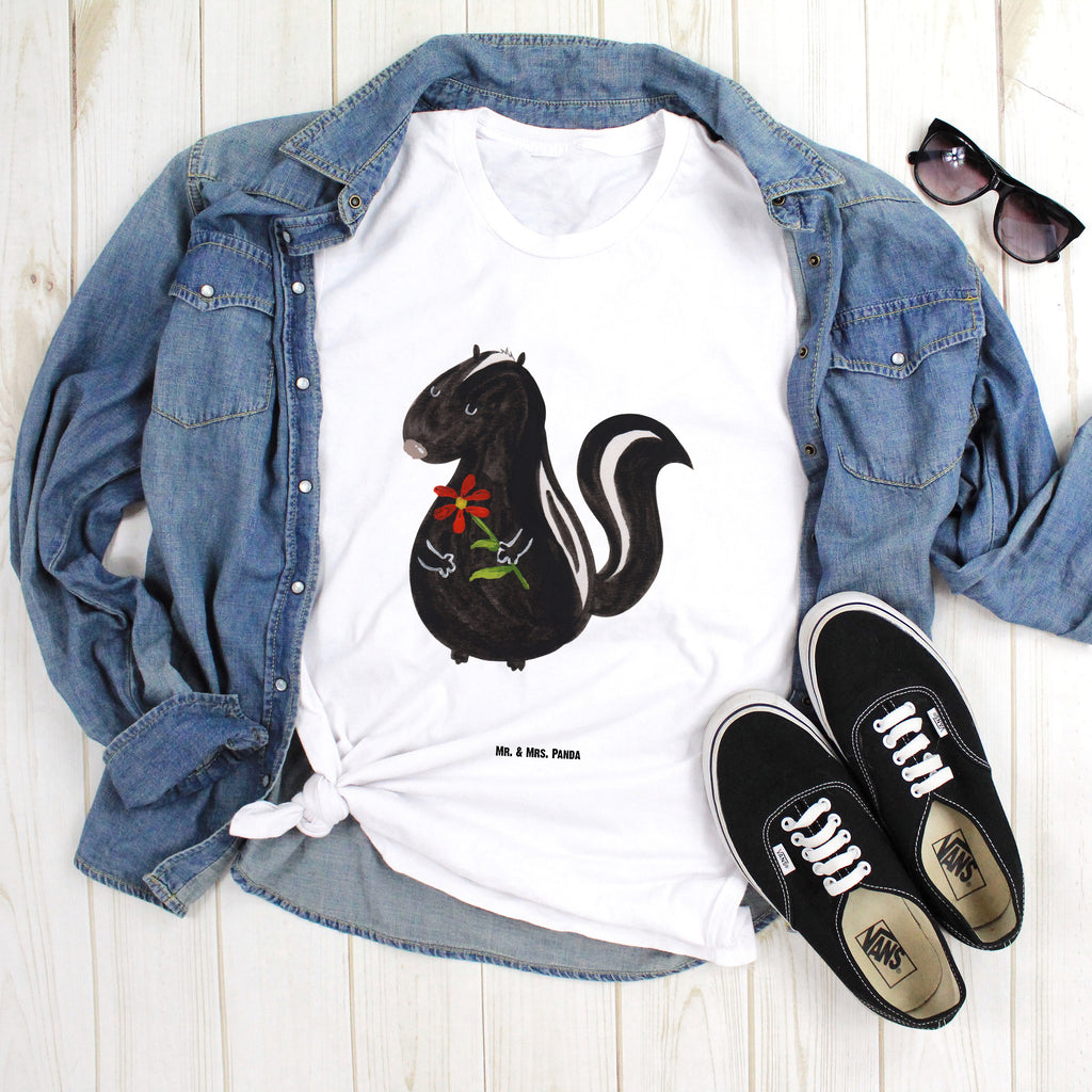 Größe M T-Shirt Stinktier Blume T-Shirt, Shirt, Tshirt, Lustiges T-Shirt, T-Shirt mit Spruch, Party, Junggesellenabschied, Jubiläum, Geburstag, Herrn, Damen, Männer, Frauen, Schlafshirt, Nachthemd, Sprüche, Stinktier, Skunk, Wildtier, Raubtier, Stinker, Stinki, Tagträumer, verträumt, Dreams, Träume