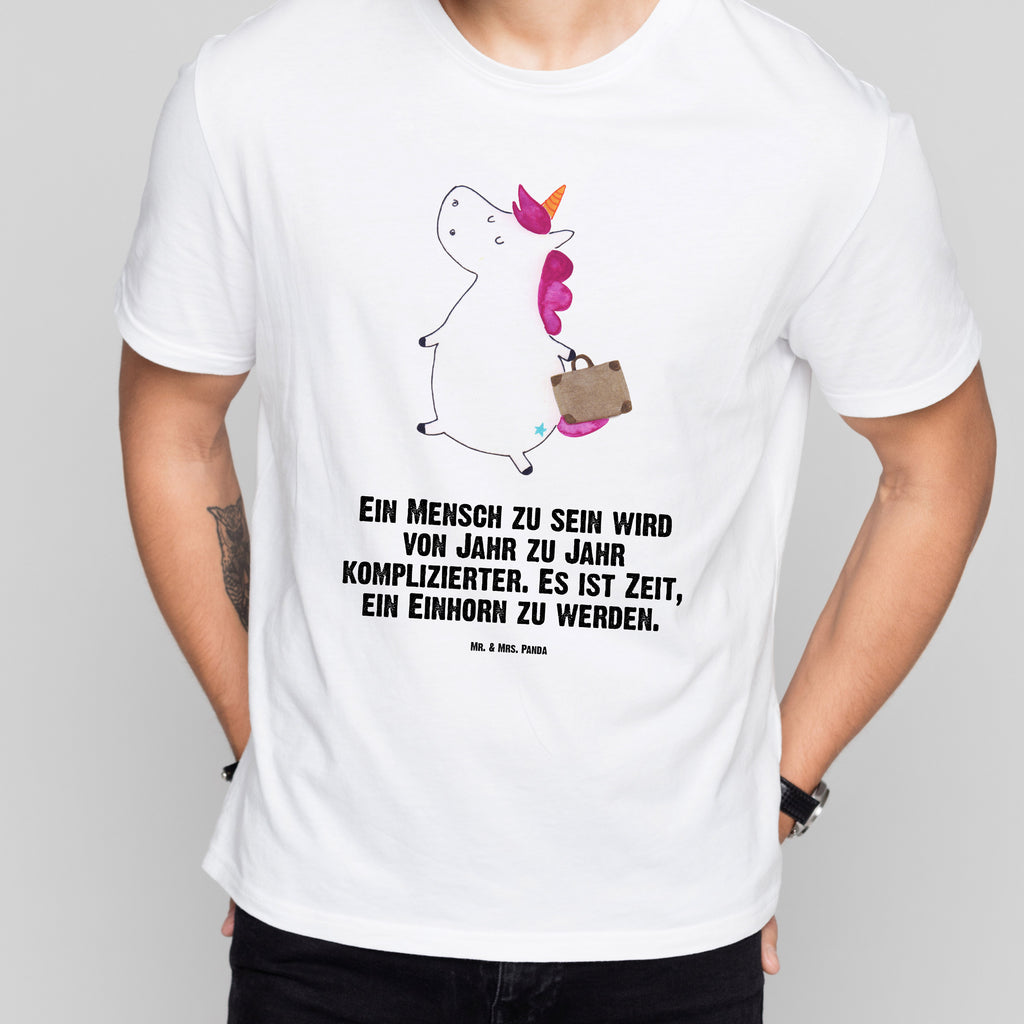 Größe M T-Shirt Einhorn Koffer T-Shirt, Shirt, Tshirt, Lustiges T-Shirt, T-Shirt mit Spruch, Party, Junggesellenabschied, Jubiläum, Geburstag, Herrn, Damen, Männer, Frauen, Schlafshirt, Nachthemd, Sprüche, Einhorn, Einhörner, Einhorn Deko, Pegasus, Unicorn, unicorn, Koffer, Verreisen, Reise, Gepäck, Abenteuer, Erwachsen, Kind, albern, Spaß, lustig, witzig