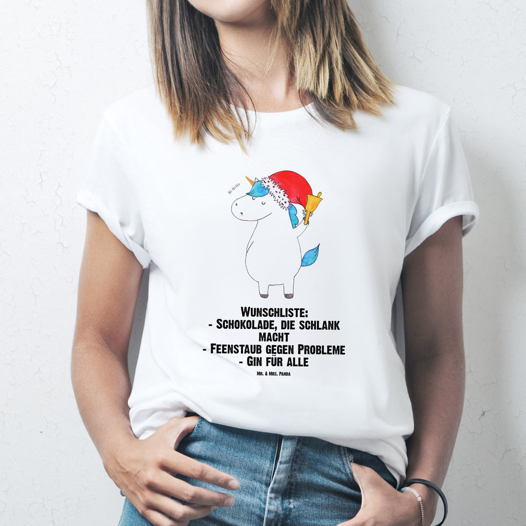 Größe M T-Shirt Einhorn Weihnachtsmann T-Shirt, Shirt, Tshirt, Lustiges T-Shirt, T-Shirt mit Spruch, Party, Junggesellenabschied, Jubiläum, Geburstag, Herrn, Damen, Männer, Frauen, Schlafshirt, Nachthemd, Sprüche, Einhorn, Einhörner, Einhorn Deko, Pegasus, Unicorn, Gin, Schokolade, Schoki, Weihnachten, Weihnachtsmann, Nikolaus, Wunschzettel, Wunschliste, Feenstaub