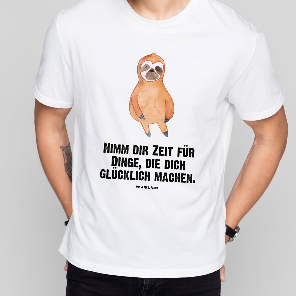Größe M T-Shirt Faultier Zufrieden T-Shirt, Shirt, Tshirt, Lustiges T-Shirt, T-Shirt mit Spruch, Party, Junggesellenabschied, Jubiläum, Geburstag, Herrn, Damen, Männer, Frauen, Schlafshirt, Nachthemd, Sprüche, Faultier, Faultier Geschenk, Faultier Deko, Faultiere, faul, Lieblingstier, Pause, relaxen, Glück, glücklich, zufrieden, happy, Zufriedenheit, Gelassenheit, Ruhe, Frieden