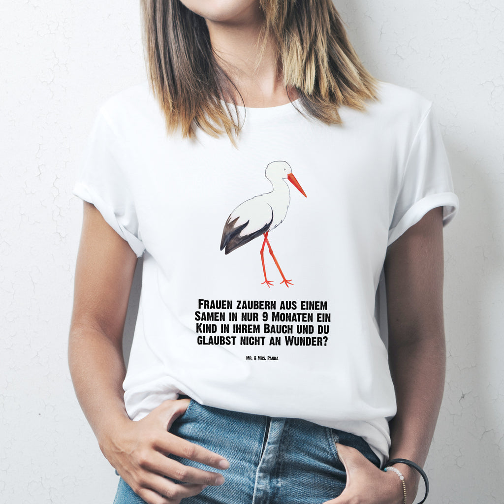 Größe XL T-Shirt Storch T-Shirt, Shirt, Tshirt, Lustiges T-Shirt, T-Shirt mit Spruch, Party, Junggesellenabschied, Jubiläum, Geburstag, Herrn, Damen, Männer, Frauen, Schlafshirt, Nachthemd, Sprüche, Tiermotive, Gute Laune, lustige Sprüche, Tiere, Storch, Störche, Schwangerschaft, Geburt, Mutter, Mütter, Mutter werden, Schwanger, Babybauch, Baby