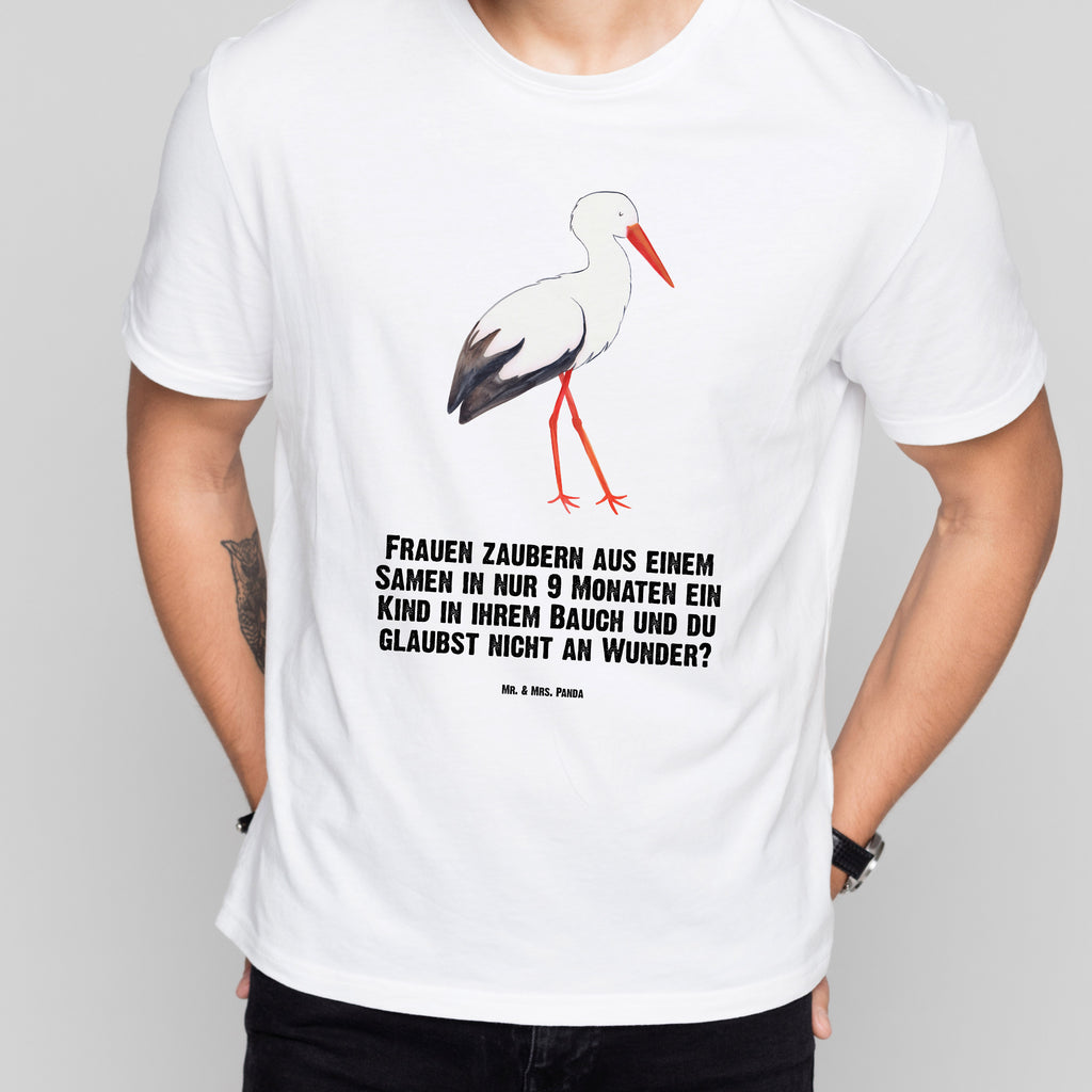 Größe XL T-Shirt Storch T-Shirt, Shirt, Tshirt, Lustiges T-Shirt, T-Shirt mit Spruch, Party, Junggesellenabschied, Jubiläum, Geburstag, Herrn, Damen, Männer, Frauen, Schlafshirt, Nachthemd, Sprüche, Tiermotive, Gute Laune, lustige Sprüche, Tiere, Storch, Störche, Schwangerschaft, Geburt, Mutter, Mütter, Mutter werden, Schwanger, Babybauch, Baby