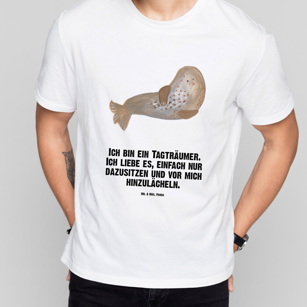 Größe XL T-Shirt Robbe lachend T-Shirt, Shirt, Tshirt, Lustiges T-Shirt, T-Shirt mit Spruch, Party, Junggesellenabschied, Jubiläum, Geburstag, Herrn, Damen, Männer, Frauen, Schlafshirt, Nachthemd, Sprüche, Tiermotive, Gute Laune, lustige Sprüche, Tiere, Robbe, Robben, Seehund, Strand, Meerestier, Ostsee, Nordsee