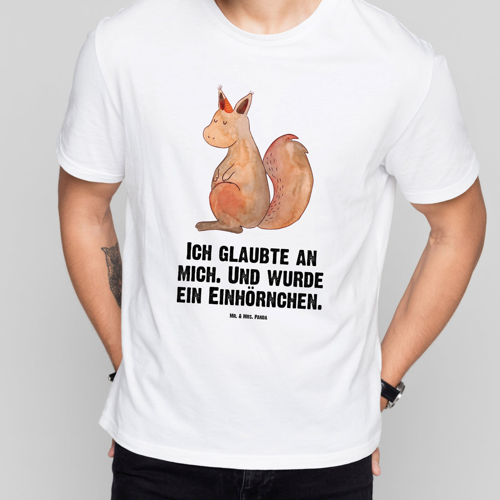 Größe XL T-Shirt Einhörnchen Glaube T-Shirt, Shirt, Tshirt, Lustiges T-Shirt, T-Shirt mit Spruch, Party, Junggesellenabschied, Jubiläum, Geburstag, Herrn, Damen, Männer, Frauen, Schlafshirt, Nachthemd, Sprüche, Einhorn, Einhörner, Einhorn Deko, Pegasus, Unicorn, Einhörnchen, Eichhörnchen, Eichhorn