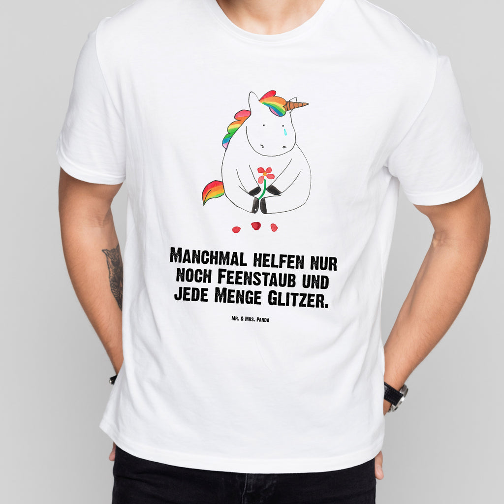 Größe XL T-Shirt Einhorn Traurig T-Shirt, Shirt, Tshirt, Lustiges T-Shirt, T-Shirt mit Spruch, Party, Junggesellenabschied, Jubiläum, Geburstag, Herrn, Damen, Männer, Frauen, Schlafshirt, Nachthemd, Sprüche, Einhorn, Einhörner, Einhorn Deko, Pegasus, Unicorn, Glitzer, Trösten. Freundschaft, Freunde, Liebe, Trauer, Grußkarte, Blume