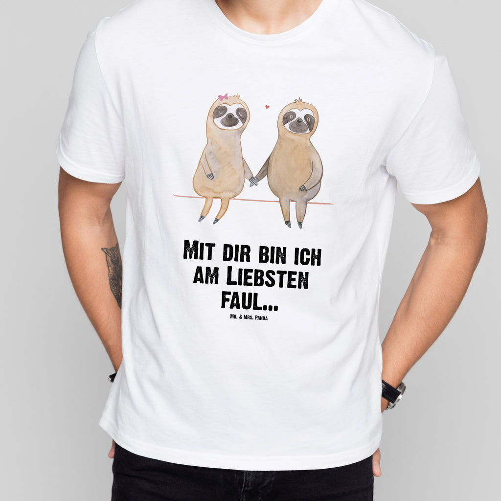 Größe XL T-Shirt Faultier Pärchen T-Shirt, Shirt, Tshirt, Lustiges T-Shirt, T-Shirt mit Spruch, Party, Junggesellenabschied, Jubiläum, Geburstag, Herrn, Damen, Männer, Frauen, Schlafshirt, Nachthemd, Sprüche, Faultier, Faultier Geschenk, Faultier Deko, Faultiere, faul, Lieblingstier, Liebe, Liebespaar, Faultierliebe, Faultierpärchen, verliebt, verlobt, gemeinsam, relaxen, Pärchen, Beziehung, Langsamkeit