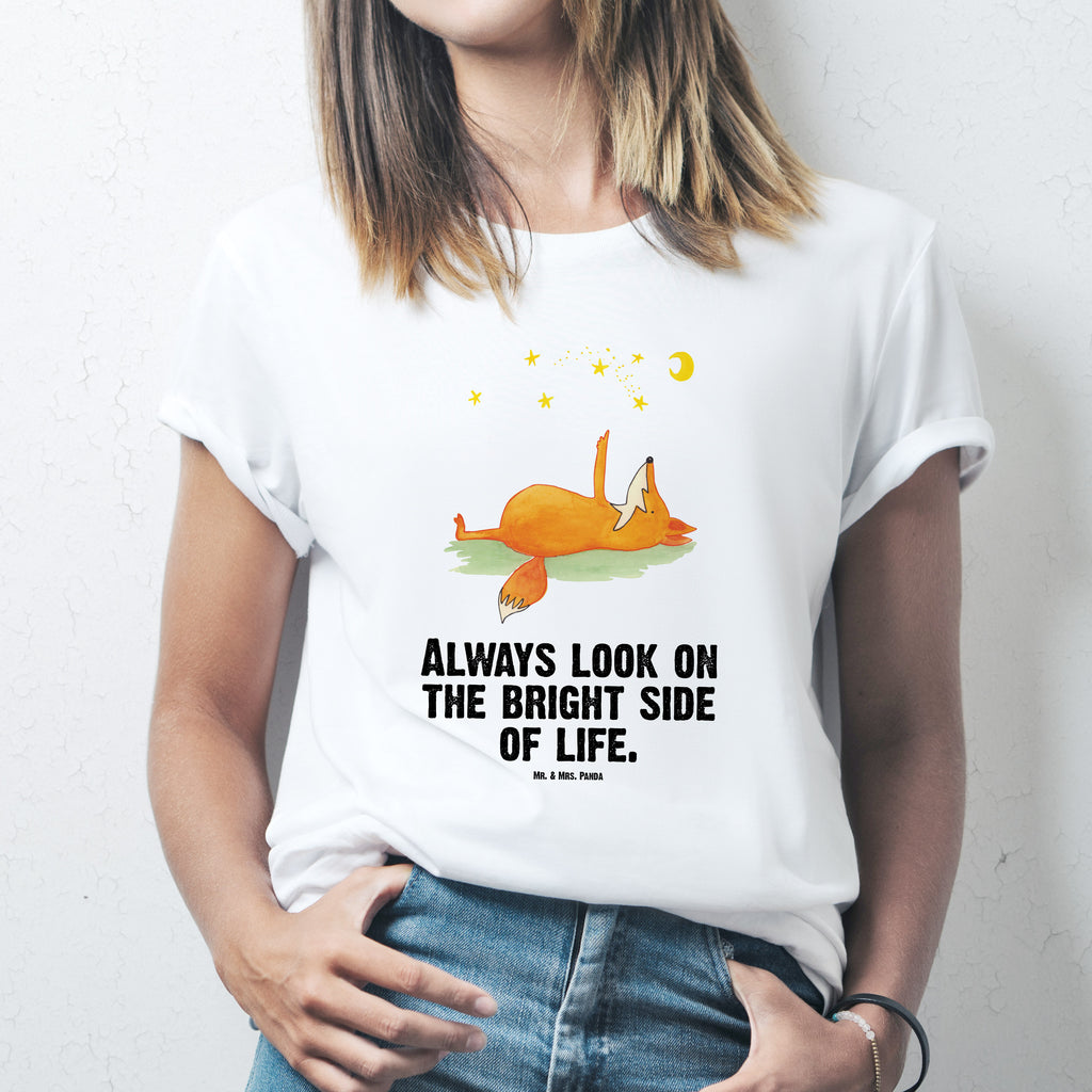 Größe XXL T-Shirt Fuchs Sterne T-Shirt, Shirt, Tshirt, Lustiges T-Shirt, T-Shirt mit Spruch, Party, Junggesellenabschied, Jubiläum, Geburstag, Herrn, Damen, Männer, Frauen, Schlafshirt, Nachthemd, Sprüche, Fuchs, Füchse, tröstende Worte, Spruch positiv, Spruch schön, Romantik, Always Look on the Bright Side of Life