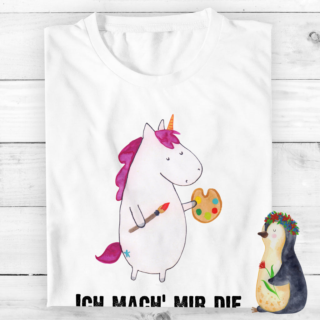 Größe XXL T-Shirt Einhorn Künstler T-Shirt, Shirt, Tshirt, Lustiges T-Shirt, T-Shirt mit Spruch, Party, Junggesellenabschied, Jubiläum, Geburstag, Herrn, Damen, Männer, Frauen, Schlafshirt, Nachthemd, Sprüche, Einhorn, Einhörner, Einhorn Deko, Pegasus, Unicorn, Englisch, Künstler, Artist, Malen, Zeichnen, Welt, Farbe, Stift, Pinsel, Geschenk, Maler