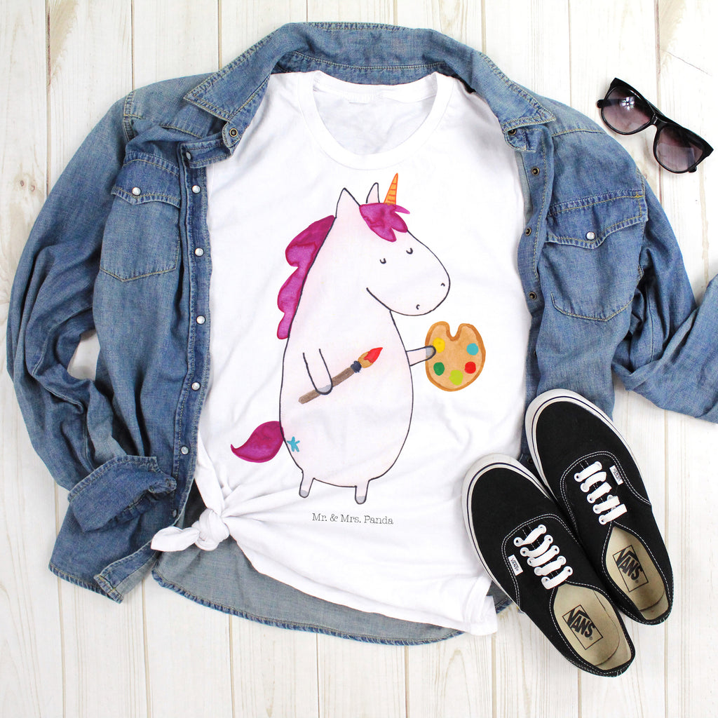 Größe XXL T-Shirt Einhorn Künstler T-Shirt, Shirt, Tshirt, Lustiges T-Shirt, T-Shirt mit Spruch, Party, Junggesellenabschied, Jubiläum, Geburstag, Herrn, Damen, Männer, Frauen, Schlafshirt, Nachthemd, Sprüche, Einhorn, Einhörner, Einhorn Deko, Pegasus, Unicorn, Englisch, Künstler, Artist, Malen, Zeichnen, Welt, Farbe, Stift, Pinsel, Geschenk, Maler
