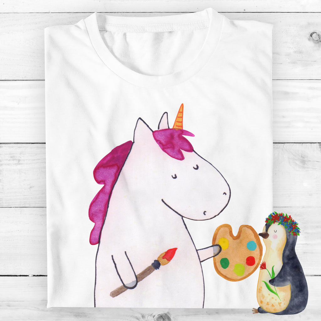 Größe XXL T-Shirt Einhorn Künstler T-Shirt, Shirt, Tshirt, Lustiges T-Shirt, T-Shirt mit Spruch, Party, Junggesellenabschied, Jubiläum, Geburstag, Herrn, Damen, Männer, Frauen, Schlafshirt, Nachthemd, Sprüche, Einhorn, Einhörner, Einhorn Deko, Pegasus, Unicorn, Englisch, Künstler, Artist, Malen, Zeichnen, Welt, Farbe, Stift, Pinsel, Geschenk, Maler