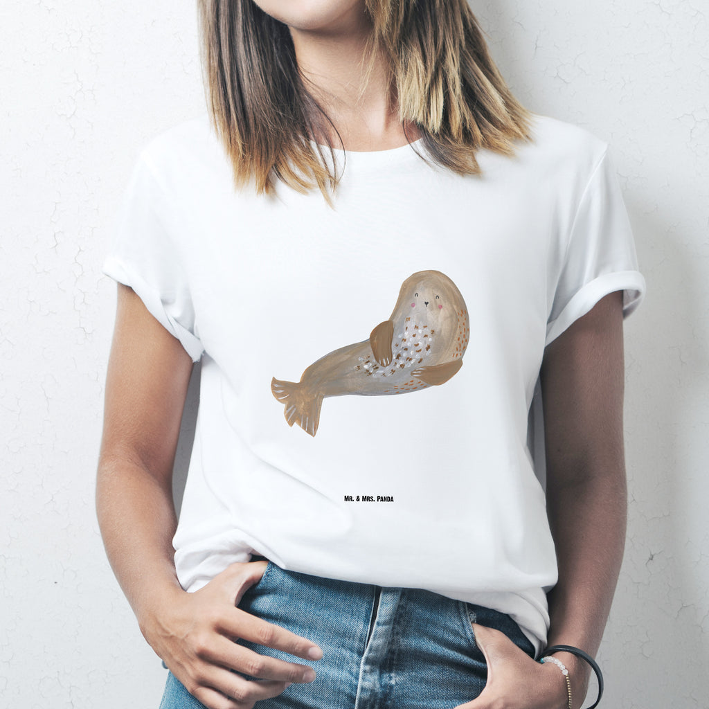 Größe XL T-Shirt Robbe lachend T-Shirt, Shirt, Tshirt, Lustiges T-Shirt, T-Shirt mit Spruch, Party, Junggesellenabschied, Jubiläum, Geburstag, Herrn, Damen, Männer, Frauen, Schlafshirt, Nachthemd, Sprüche, Tiermotive, Gute Laune, lustige Sprüche, Tiere, Robbe, Robben, Seehund, Strand, Meerestier, Ostsee, Nordsee