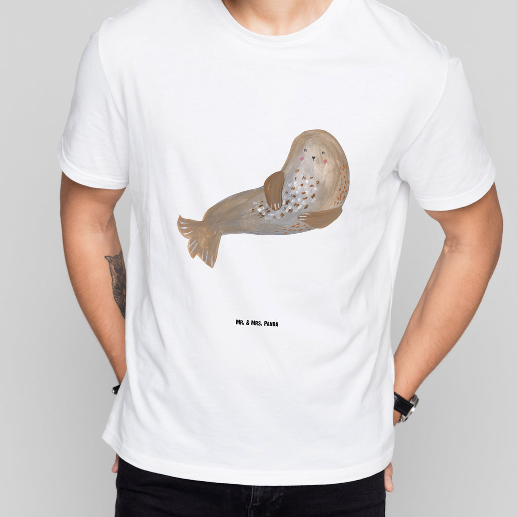Größe XL T-Shirt Robbe lachend T-Shirt, Shirt, Tshirt, Lustiges T-Shirt, T-Shirt mit Spruch, Party, Junggesellenabschied, Jubiläum, Geburstag, Herrn, Damen, Männer, Frauen, Schlafshirt, Nachthemd, Sprüche, Tiermotive, Gute Laune, lustige Sprüche, Tiere, Robbe, Robben, Seehund, Strand, Meerestier, Ostsee, Nordsee