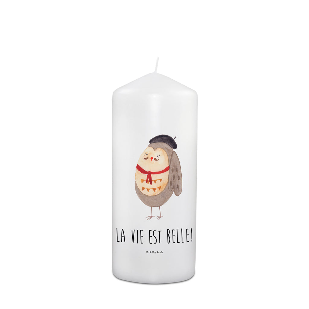 Kerze Eule Französisch Kerze, Taufkerze, Kommunionskerze, Geburtstagskerze, Geschenk Kerze, Taufgeschenk Kerze, Kerze mit Druck, Besondere Kerze, Geschenkidee Kerze, Kerze für Kommunion, Geburtstag Kerze, Kommunion Kerze, Eule, Eulen, Eule Deko, Owl, hibou, La vie est belle, das Leben ist schön, Spruch schön, Spruch Französisch, Frankreich