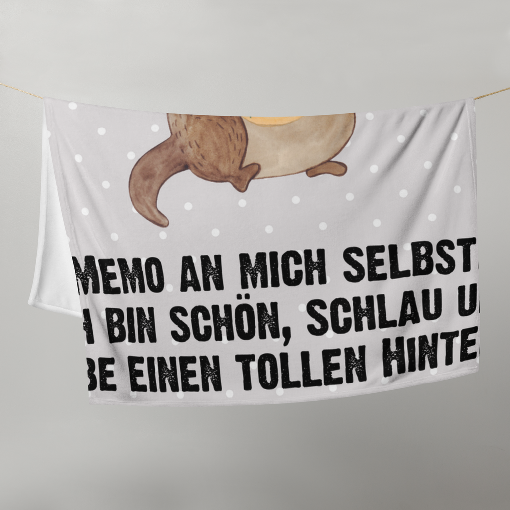 Babydecke Otter Blumenstrauß Babydecke, Babygeschenk, Geschenk Geburt, Babyecke Kuscheldecke, Krabbeldecke, Otter, Fischotter, Seeotter, Otter Seeotter See Otter