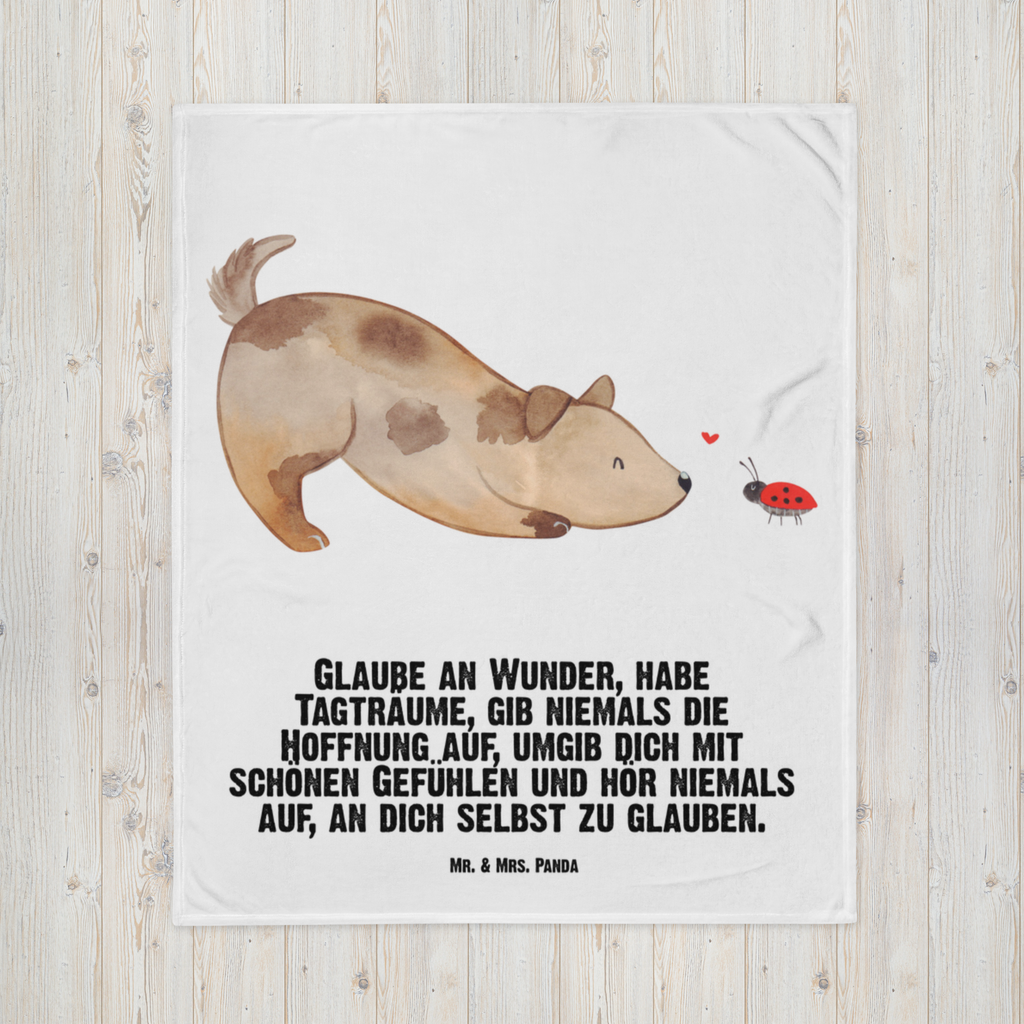 Babydecke Hund Marienkäfer Babydecke, Babygeschenk, Geschenk Geburt, Babyecke Kuscheldecke, Krabbeldecke, Hund, Hundemotiv, Haustier, Hunderasse, Tierliebhaber, Hundebesitzer, Sprüche, Hunde, Hundespruch, Marienkäfer, Mischling, Mischlinghund