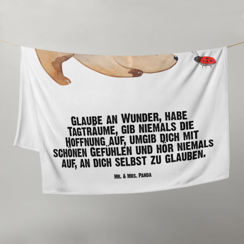 Babydecke Hund Marienkäfer Babydecke, Babygeschenk, Geschenk Geburt, Babyecke Kuscheldecke, Krabbeldecke, Hund, Hundemotiv, Haustier, Hunderasse, Tierliebhaber, Hundebesitzer, Sprüche, Hunde, Hundespruch, Marienkäfer, Mischling, Mischlinghund