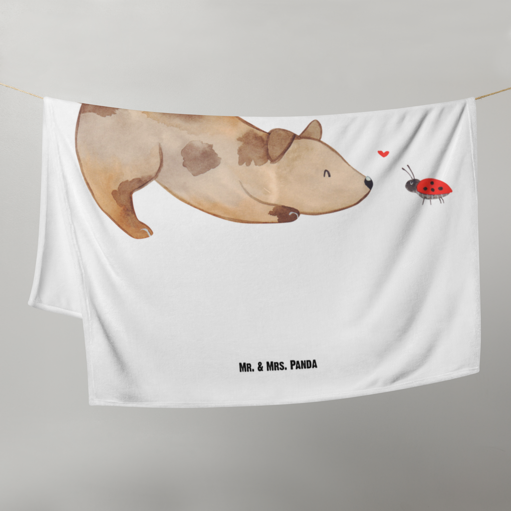 Babydecke Hund Marienkäfer Babydecke, Babygeschenk, Geschenk Geburt, Babyecke Kuscheldecke, Krabbeldecke, Hund, Hundemotiv, Haustier, Hunderasse, Tierliebhaber, Hundebesitzer, Sprüche, Hunde, Hundespruch, Marienkäfer, Mischling, Mischlinghund