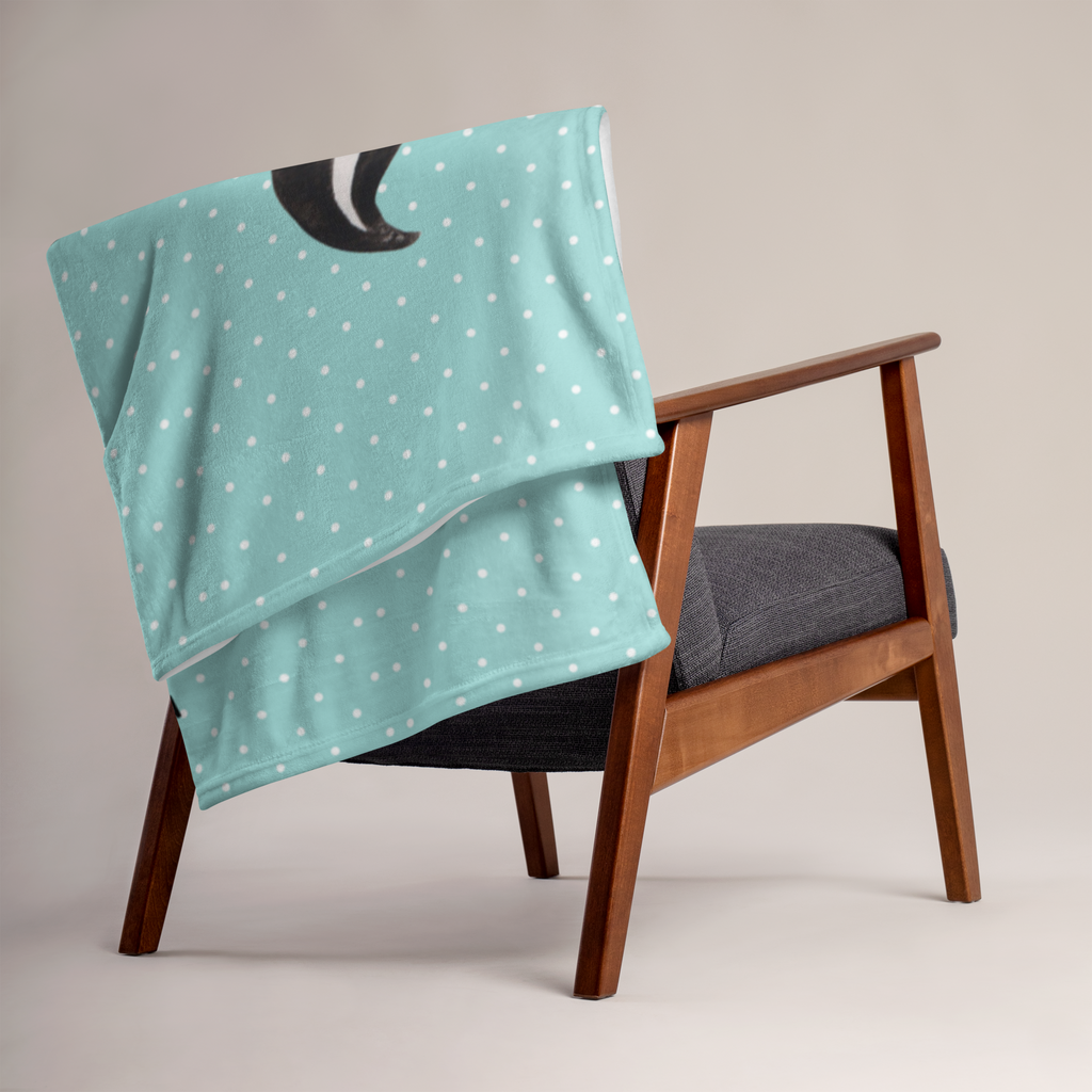 Babydecke Stinktier Yoga Babydecke, Babygeschenk, Geschenk Geburt, Babyecke Kuscheldecke, Krabbeldecke, Stinktier, Skunk, Wildtier, Raubtier, Stinker, Stinki, Yoga, Namaste, Lebe, Liebe, Lache