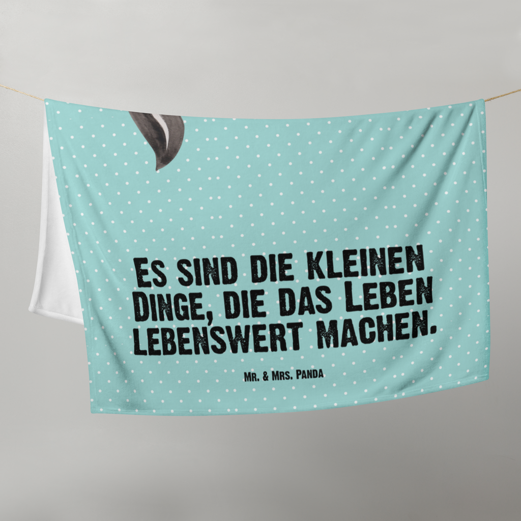 Babydecke Stinktier Ball Babydecke, Babygeschenk, Geschenk Geburt, Babyecke Kuscheldecke, Krabbeldecke, Stinktier, Skunk, Wildtier, Raubtier, Stinker, Stinki, verspielt, Weisheit