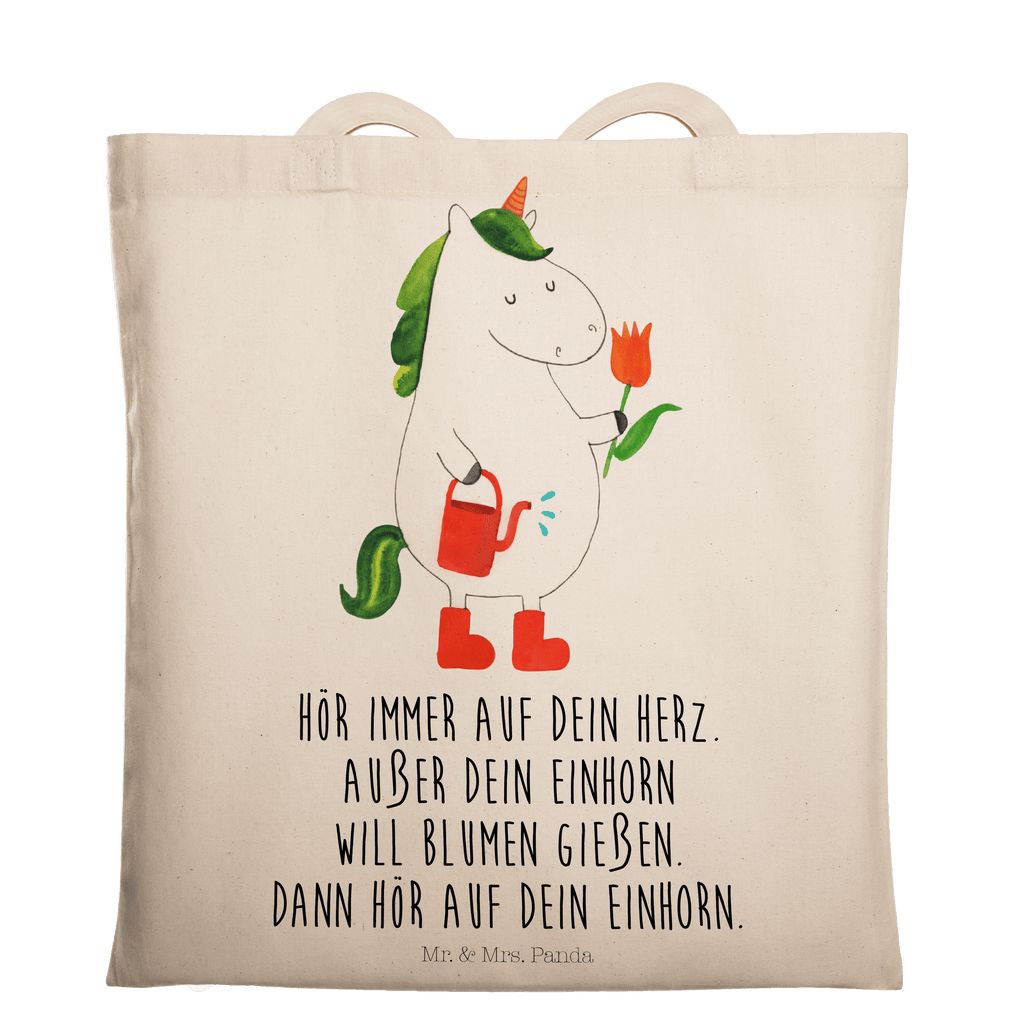 Tragetasche Einhorn Gärtner Beuteltasche, Beutel, Einkaufstasche, Jutebeutel, Stoffbeutel, Einhorn, Einhörner, Einhorn Deko, Pegasus, Unicorn, Luftballon, Gießkanne, Giesskanne, Lebenslust, Freude, Blume, Freundin, Garten, Stiefel