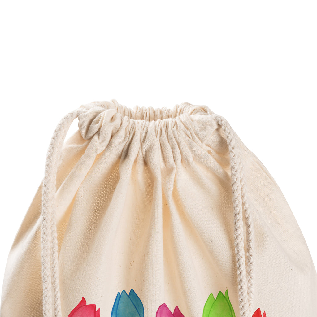 Sportbeutel Küken Parade Turnbeutel, Beutel, Sporttasche, Tasche, Stoffbeutel, Ostern, Osterhase, Ostergeschenke, Osternest, Osterdeko, Geschenk zu Ostern, Küken, Parade, Tulpen, Frohe Ostern, Ostergrüße, Blumen