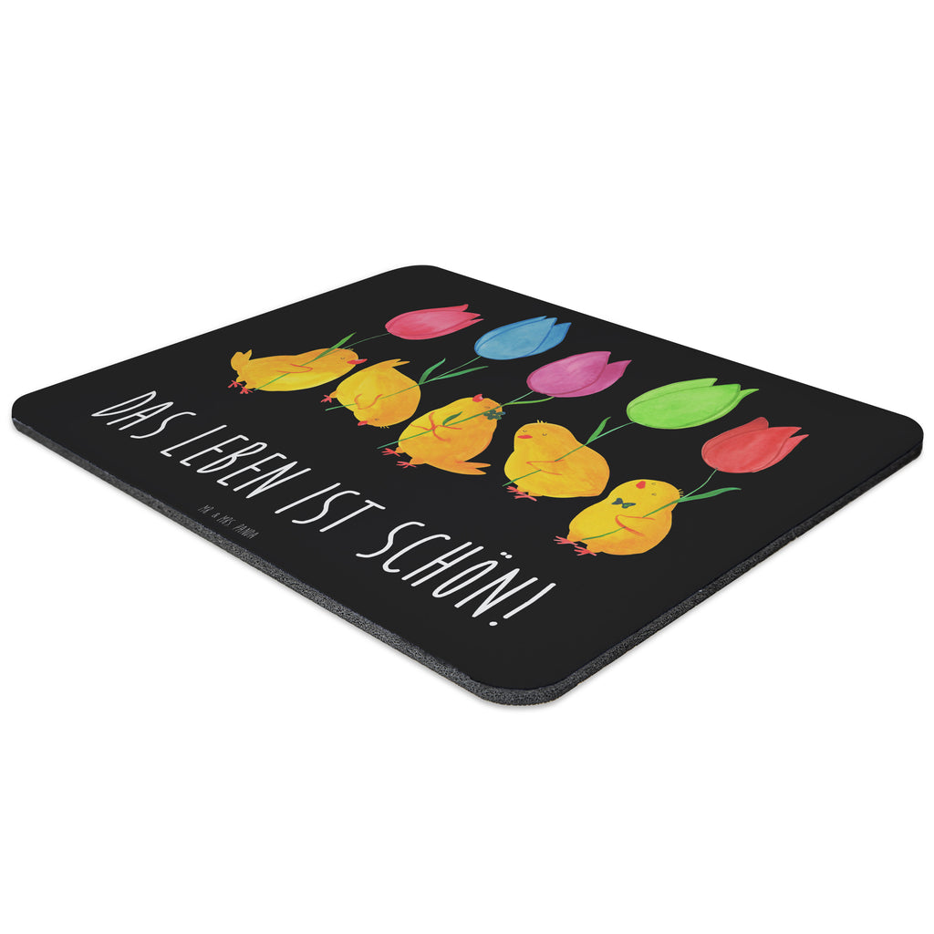 Mauspad Küken Parade Mousepad, Computer zubehör, Büroausstattung, PC Zubehör, Arbeitszimmer, Mauspad, Einzigartiges Mauspad, Designer Mauspad, Ostern, Osterhase, Ostergeschenke, Osternest, Osterdeko, Geschenk zu Ostern, Küken, Parade, Tulpen, Frohe Ostern, Ostergrüße, Blumen