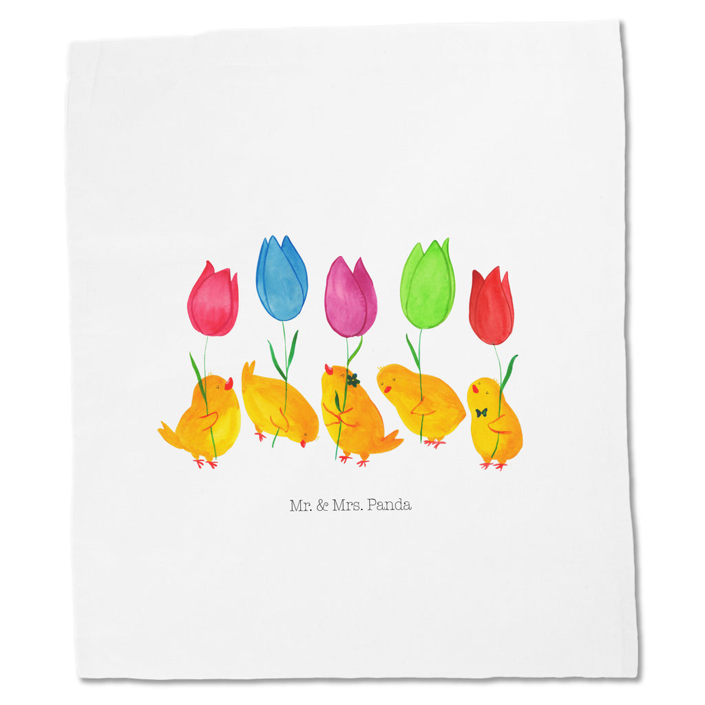 Tragetasche Küken Parade Beuteltasche, Beutel, Einkaufstasche, Jutebeutel, Stoffbeutel, Ostern, Osterhase, Ostergeschenke, Osternest, Osterdeko, Geschenk zu Ostern, Küken, Parade, Tulpen, Frohe Ostern, Ostergrüße, Blumen
