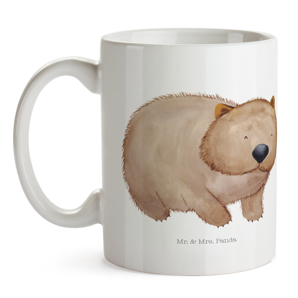 Tasse Wombat Wombat, Das Leben ist schön, Motivation, Spruch, Australien, 	 Becher, Kaffeetasse, Kaffeebecher, Tee, Frühstück, Büro  süße Tiermotive, gute Laune, lustige Sprüche, Tiere