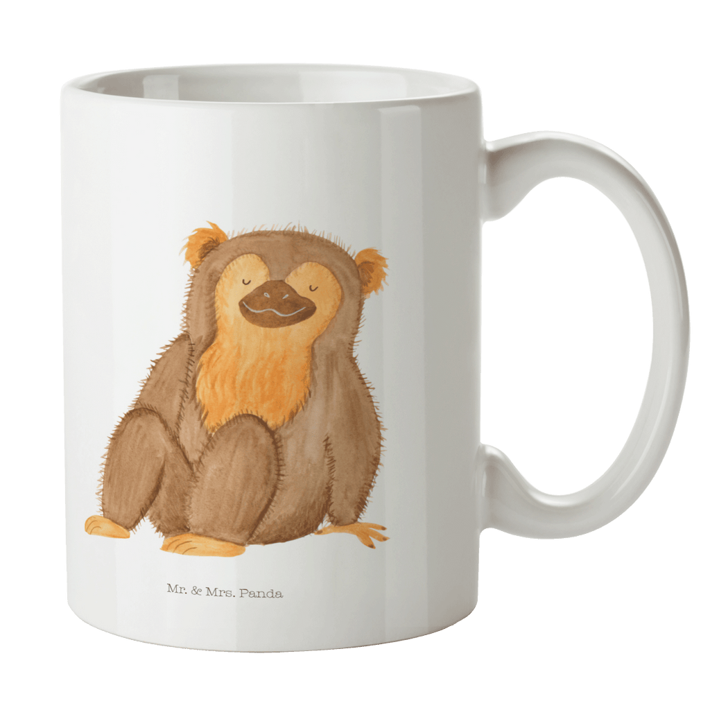 Tasse Affe Affe, Äffchen, Affen, Selbstliebe, Respekt, Motivation, Selbstachtung, Liebe, Selbstbewusstsein, Selfcare	 Becher, Kaffeetasse, Kaffeebecher, Tee, Frühstück, Büro  Afrika, Wildtiere