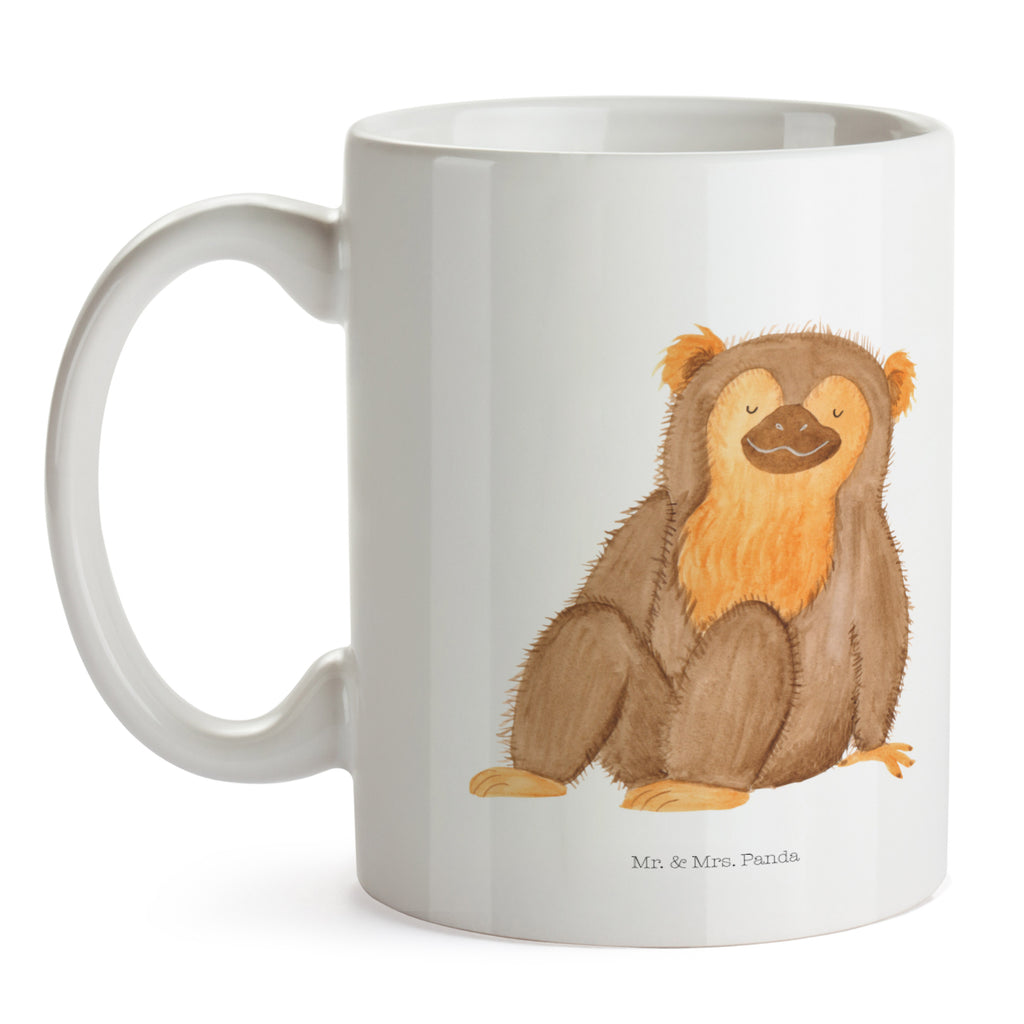 Tasse Affe Affe, Äffchen, Affen, Selbstliebe, Respekt, Motivation, Selbstachtung, Liebe, Selbstbewusstsein, Selfcare	 Becher, Kaffeetasse, Kaffeebecher, Tee, Frühstück, Büro  Afrika, Wildtiere