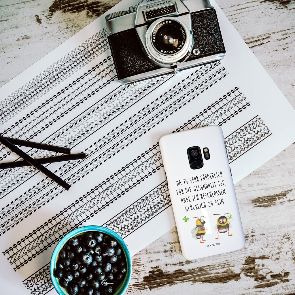 Samsung Galaxy S9 Handyhülle Hummeln mit Kleeblatt Samsung Galaxy S9, Handyhülle, Smartphone Hülle, Handy Case, Handycover, Hülle, süße Tiermotive, gute Laune, lustige Sprüche, Tiere, Hummel, Biene, Spruch positiv, Biene Deko, Spruch schön, glücklich sein, glücklich werden, Spruch fröhlich