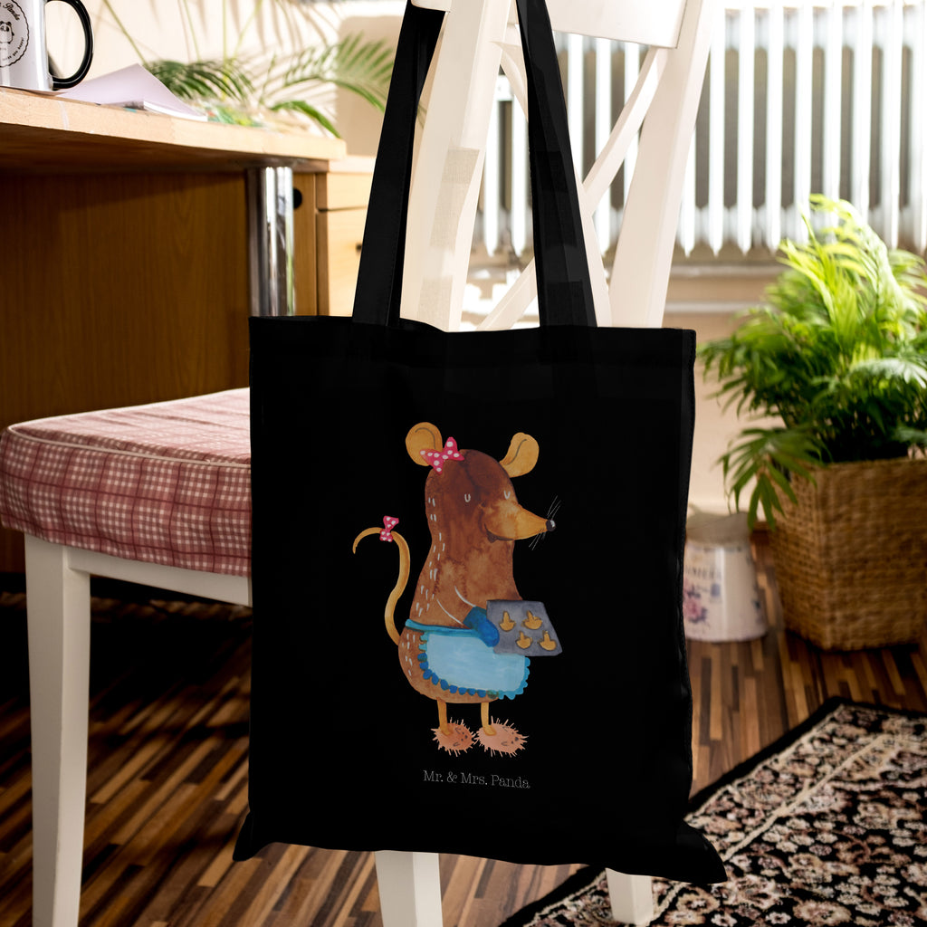Tragetasche Maus Kekse Beuteltasche, Beutel, Einkaufstasche, Jutebeutel, Stoffbeutel, Winter, Weihnachten, Weihnachtsdeko, Nikolaus, Advent, Heiligabend, Wintermotiv, Maus, Kekse, backen, Weihnachtskekse, Plätzchen, Weihnachtsbäckerei, Chaosqueen