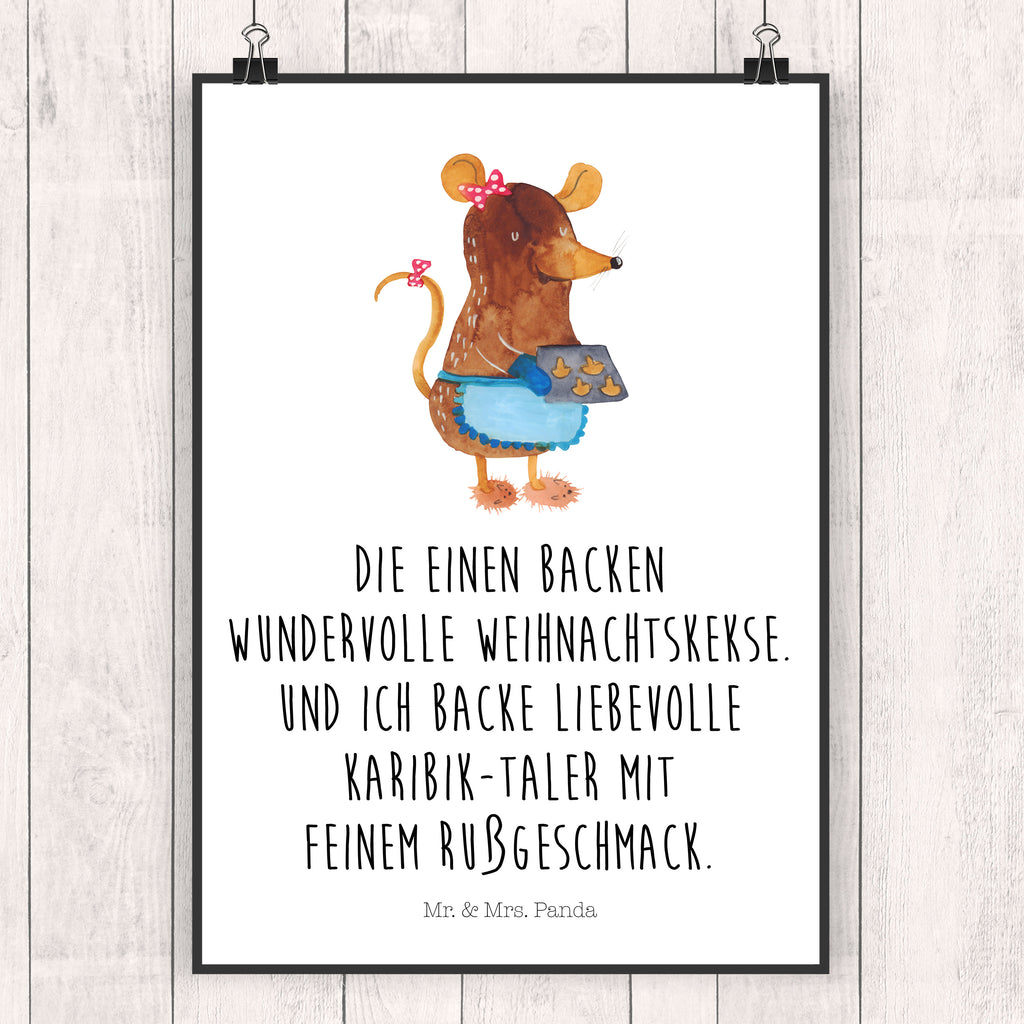 Poster Maus Kekse Poster, Wandposter, Bild, Wanddeko, Küchenposter, Kinderposter, Wanddeko Bild, Raumdekoration, Wanddekoration, Handgemaltes Poster, Mr. & Mrs. Panda Poster, Designposter, Kunstdruck, Posterdruck, Winter, Weihnachten, Weihnachtsdeko, Nikolaus, Advent, Heiligabend, Wintermotiv, Maus, Kekse, backen, Weihnachtskekse, Plätzchen, Weihnachtsbäckerei, Chaosqueen