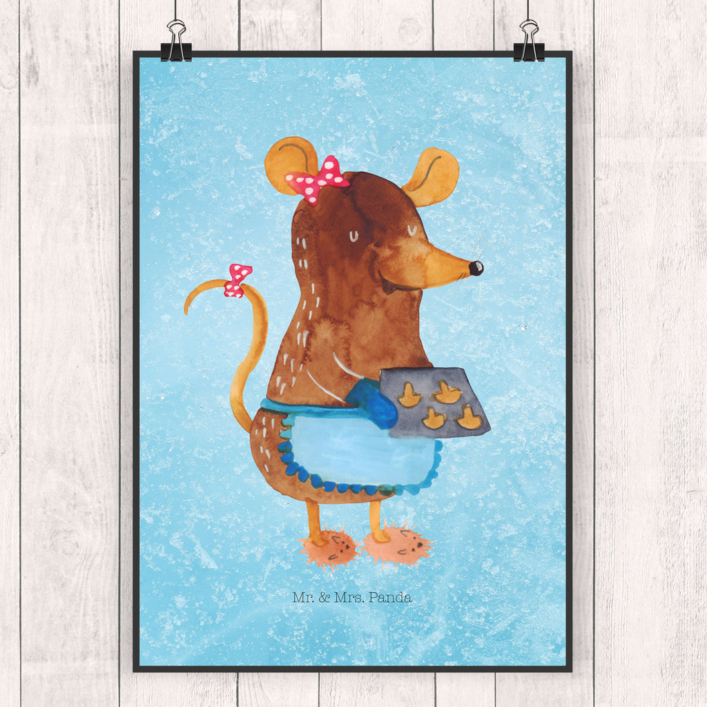 Poster Maus Kekse Poster, Wandposter, Bild, Wanddeko, Küchenposter, Kinderposter, Wanddeko Bild, Raumdekoration, Wanddekoration, Handgemaltes Poster, Mr. & Mrs. Panda Poster, Designposter, Kunstdruck, Posterdruck, Winter, Weihnachten, Weihnachtsdeko, Nikolaus, Advent, Heiligabend, Wintermotiv, Maus, Kekse, backen, Weihnachtskekse, Plätzchen, Weihnachtsbäckerei, Chaosqueen