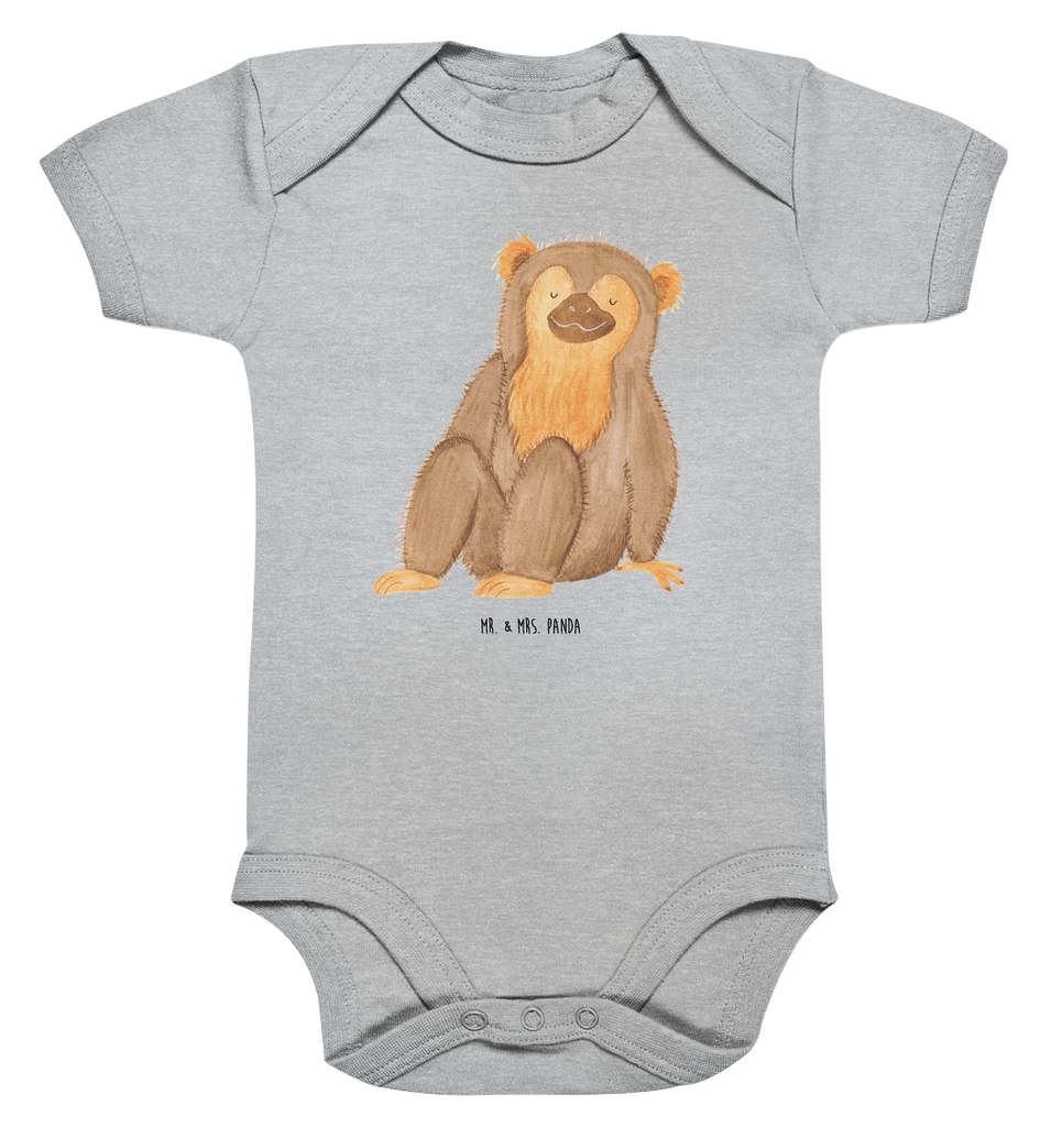 Organic Baby Body Affe Babykleidung, Babystrampler, Strampler, Wickelbody, Baby Erstausstattung, Junge, Mädchen, Afrika, Wildtiere, Affe, Äffchen, Affen, Selbstliebe, Respekt, Motivation, Selbstachtung, Liebe, Selbstbewusstsein, Selfcare